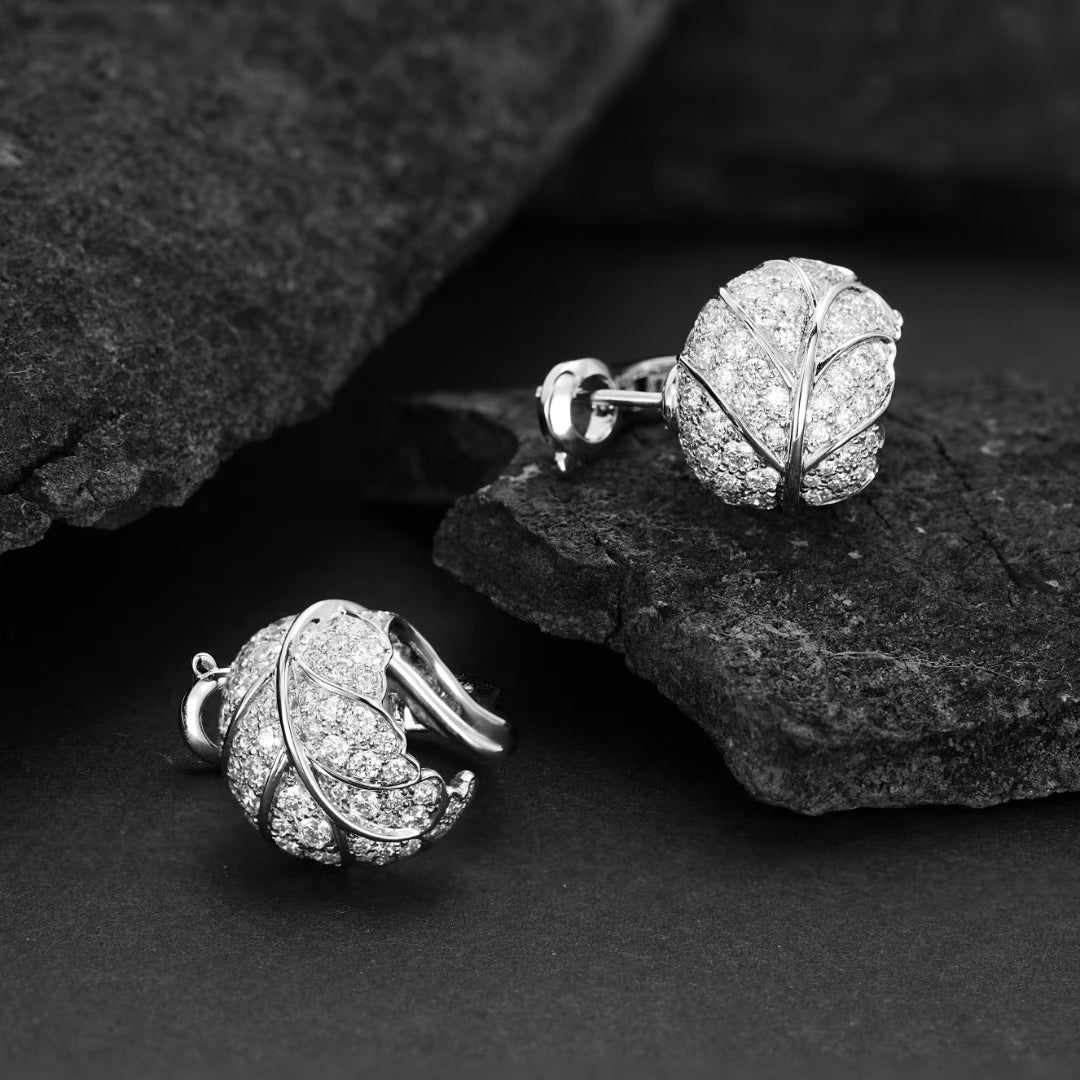 Leaf-Inspired Diamond Earrings | Unique Jewelry Piece - Jeweler.Jewelry