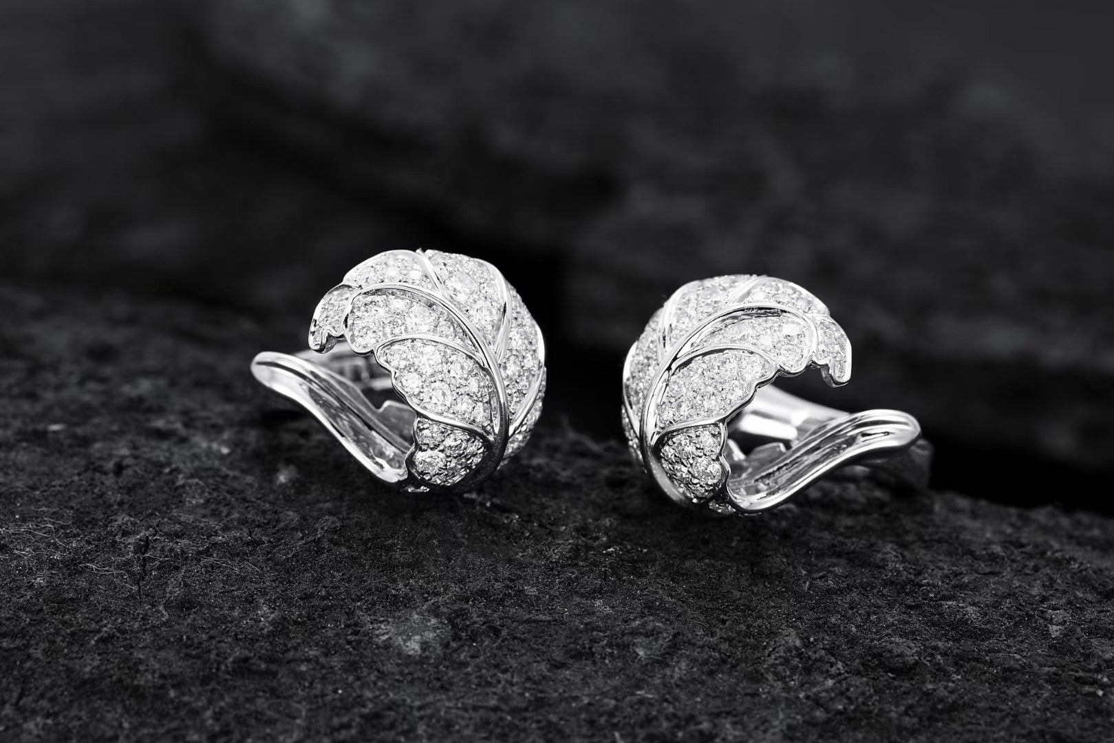 Leaf-Inspired Diamond Earrings | Unique Jewelry Piece - Jeweler.Jewelry