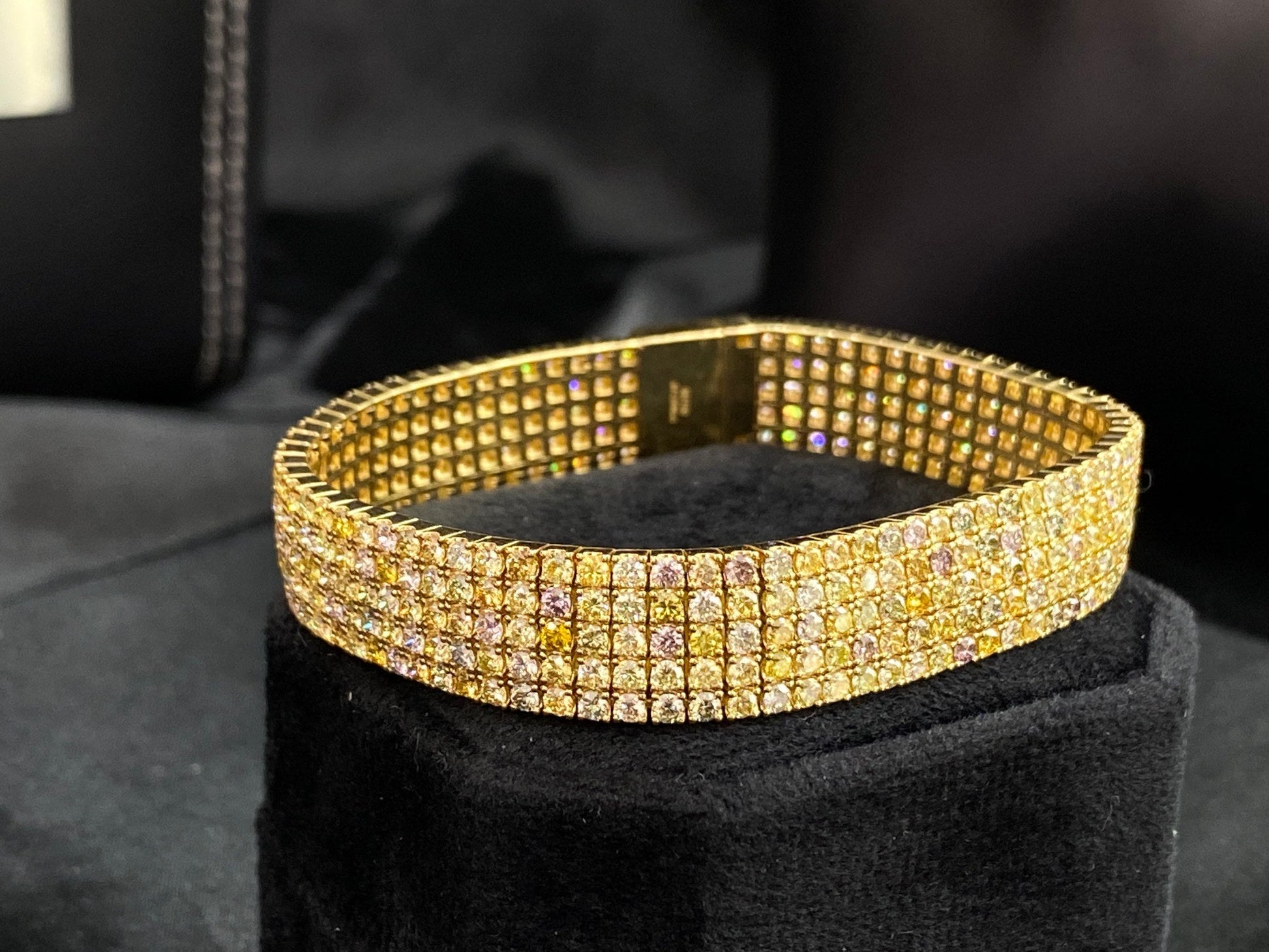 Luxurious Diamond Bracelet | Premium Jewelry Collection - Colored Diamond Bracelet