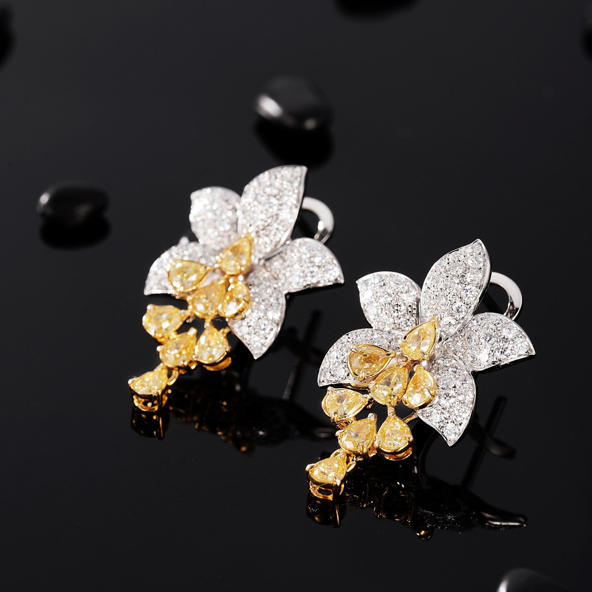 Luxurious Diamond Drop Earrings – Sparkling Jewelry Gem Jeweler.Jewelry