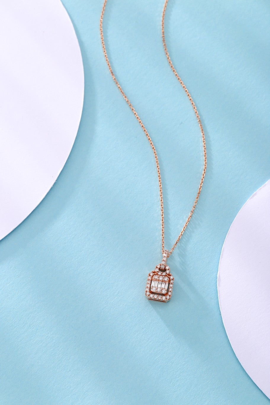 Luxurious Diamond Lock Pendant Jewelry - A Unique Statement Piece - White Diamond Pendant