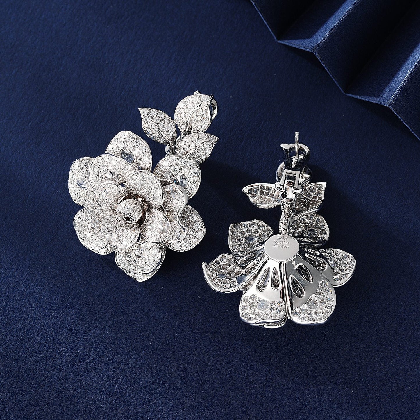 Luxurious Diamond Rose Earrings - A Jewelry Marvel - Jeweler.Jewelry