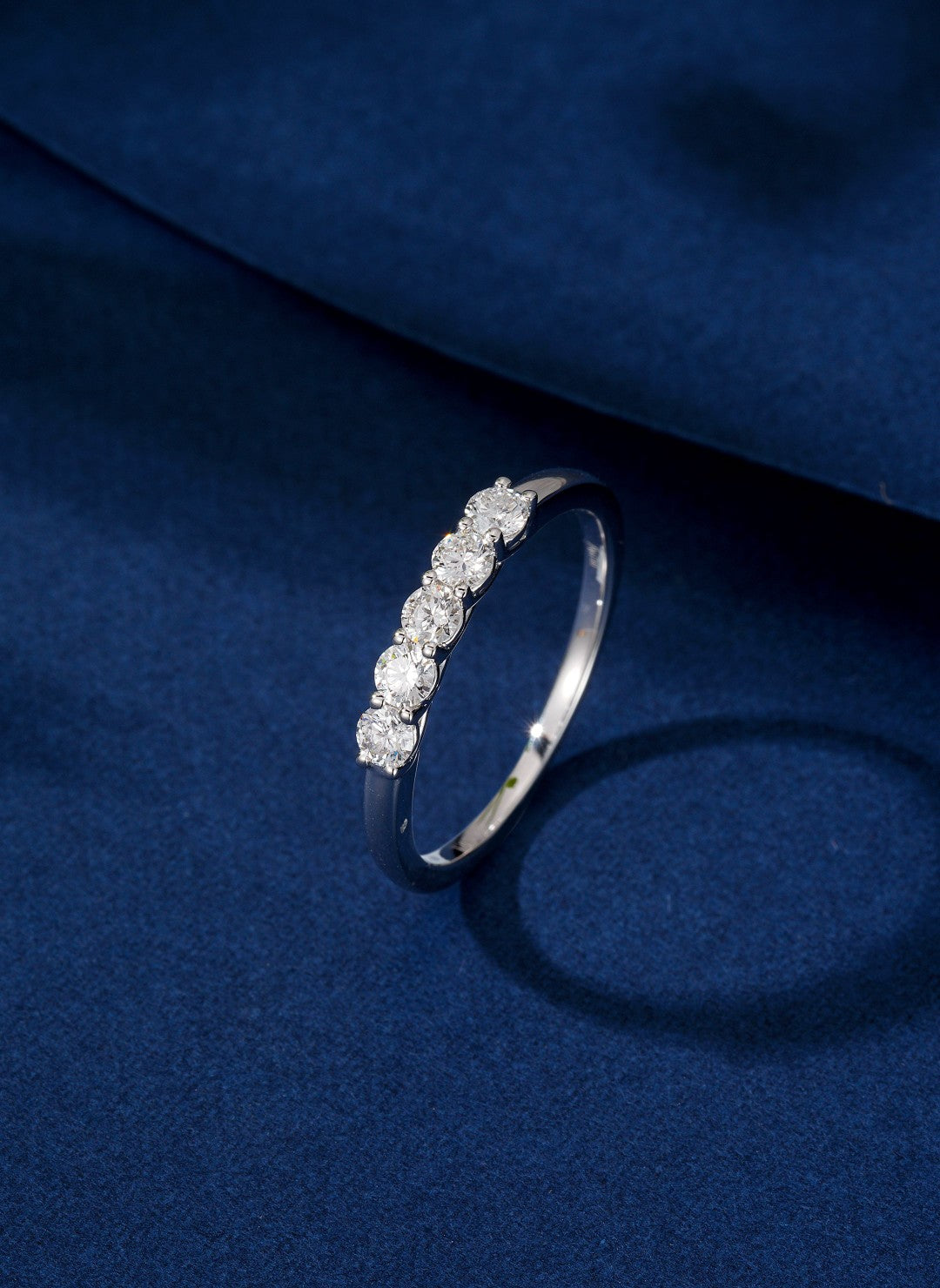 Luxurious Round Diamond Eternity Ring - Premium Jewelry - White Diamond Ring