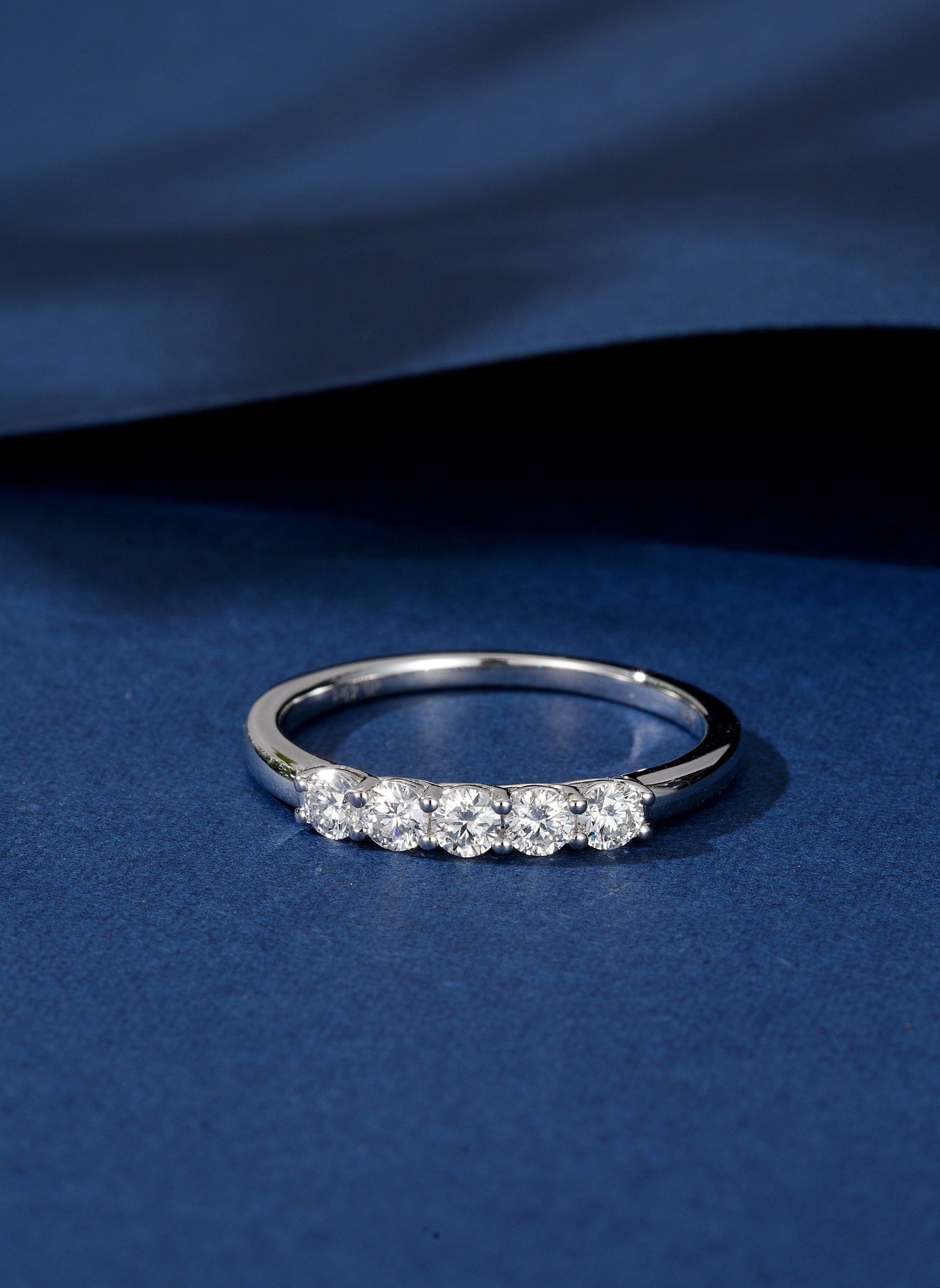 Luxurious Round Diamond Eternity Ring - Premium Jewelry - White Diamond Ring