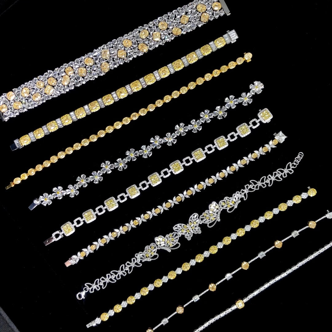 Luxurious Yellow Diamond Bracelet Collection - Discover Unique Jewelry - Yellow Diamond Bracelet