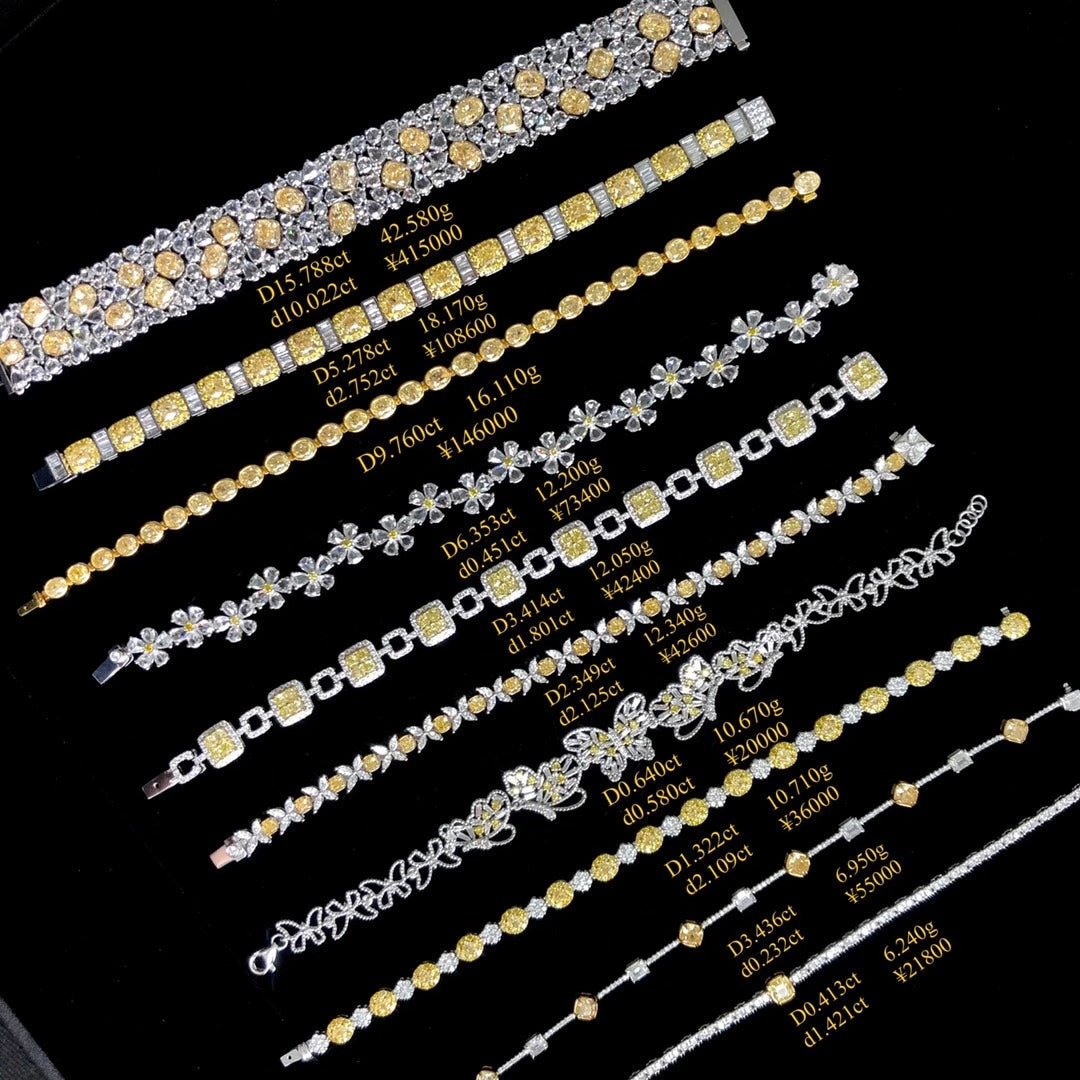 Luxurious Yellow Diamond Bracelet Collection - Discover Unique Jewelry - Yellow Diamond Bracelet