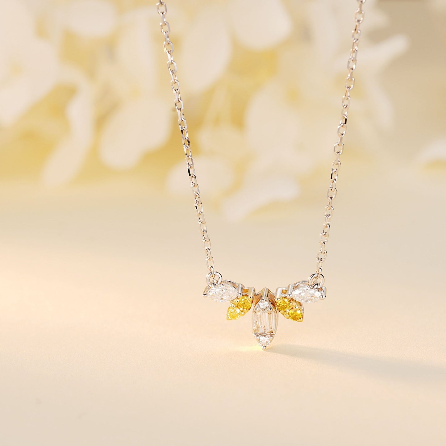 Luxurious Yellow Diamond Marquise Pendant Jewelry - Yellow Diamond Pendant