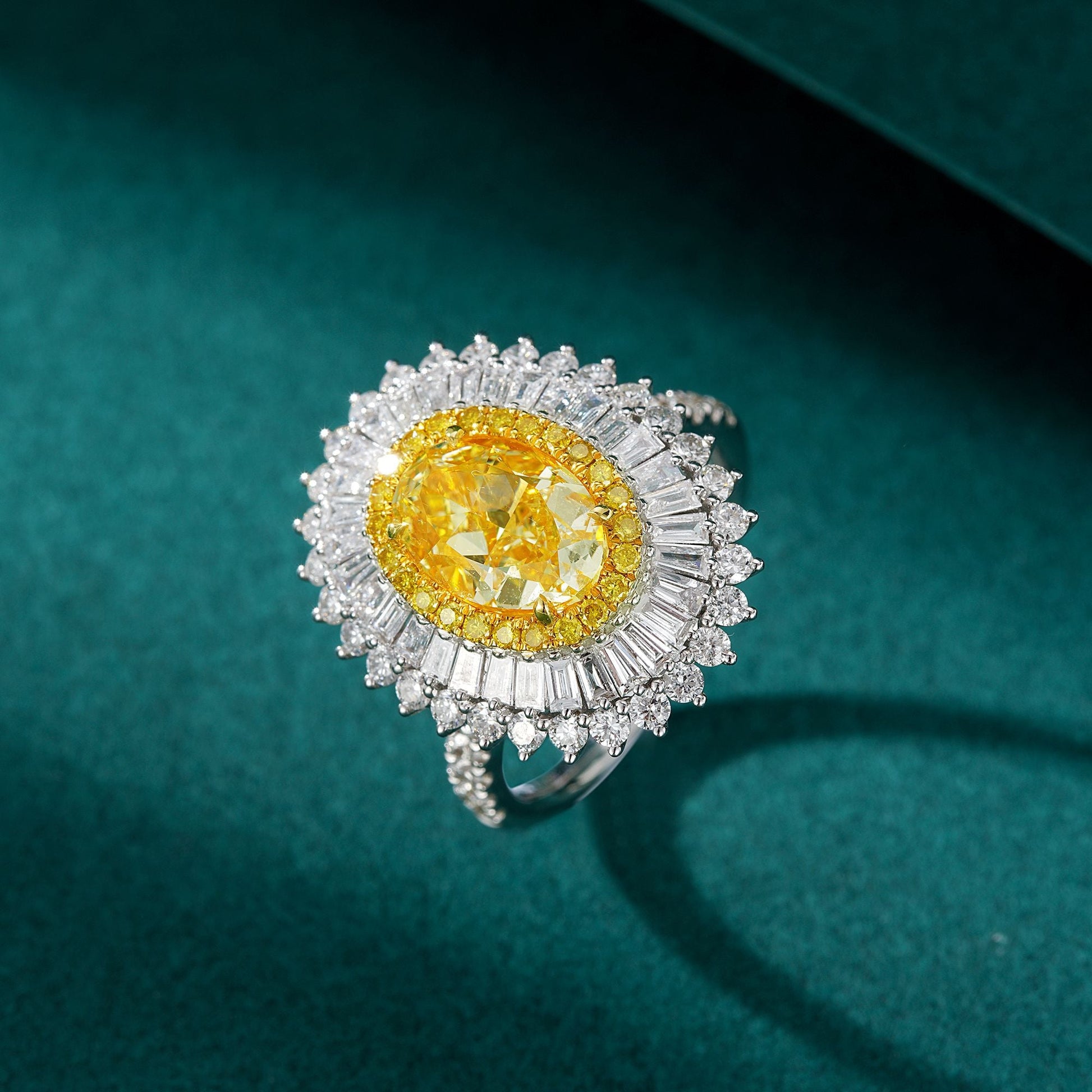 Luxurious Yellow Diamond Ring - Premium Jewelry Collection - Yellow Diamond Ring