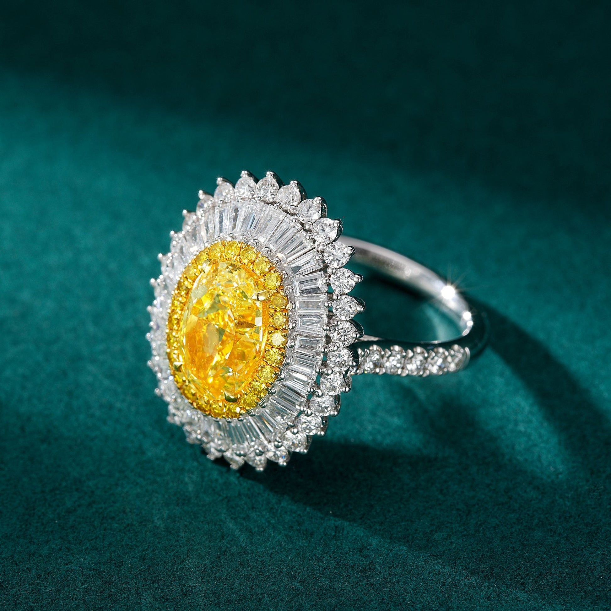 Luxurious Yellow Diamond Ring - Premium Jewelry Collection - Yellow Diamond Ring