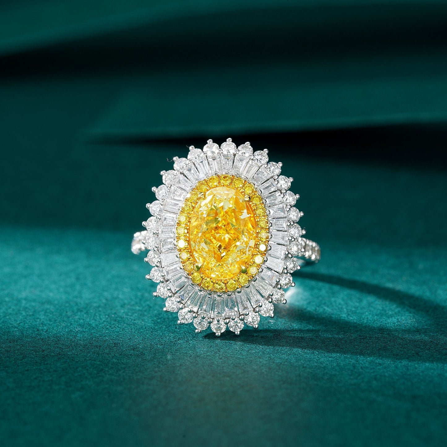 Luxurious Yellow Diamond Ring - Premium Jewelry Collection - Yellow Diamond Ring