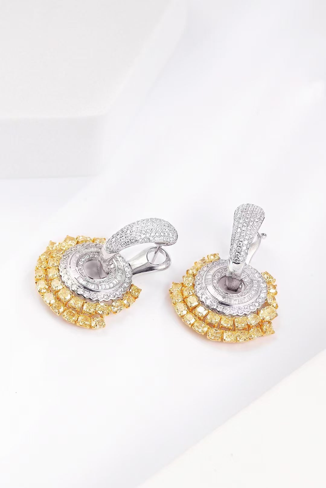 Luxurious Yellow Diamond Sunburst Earrings – A Jewelry Marvel Jeweler.Jewelry