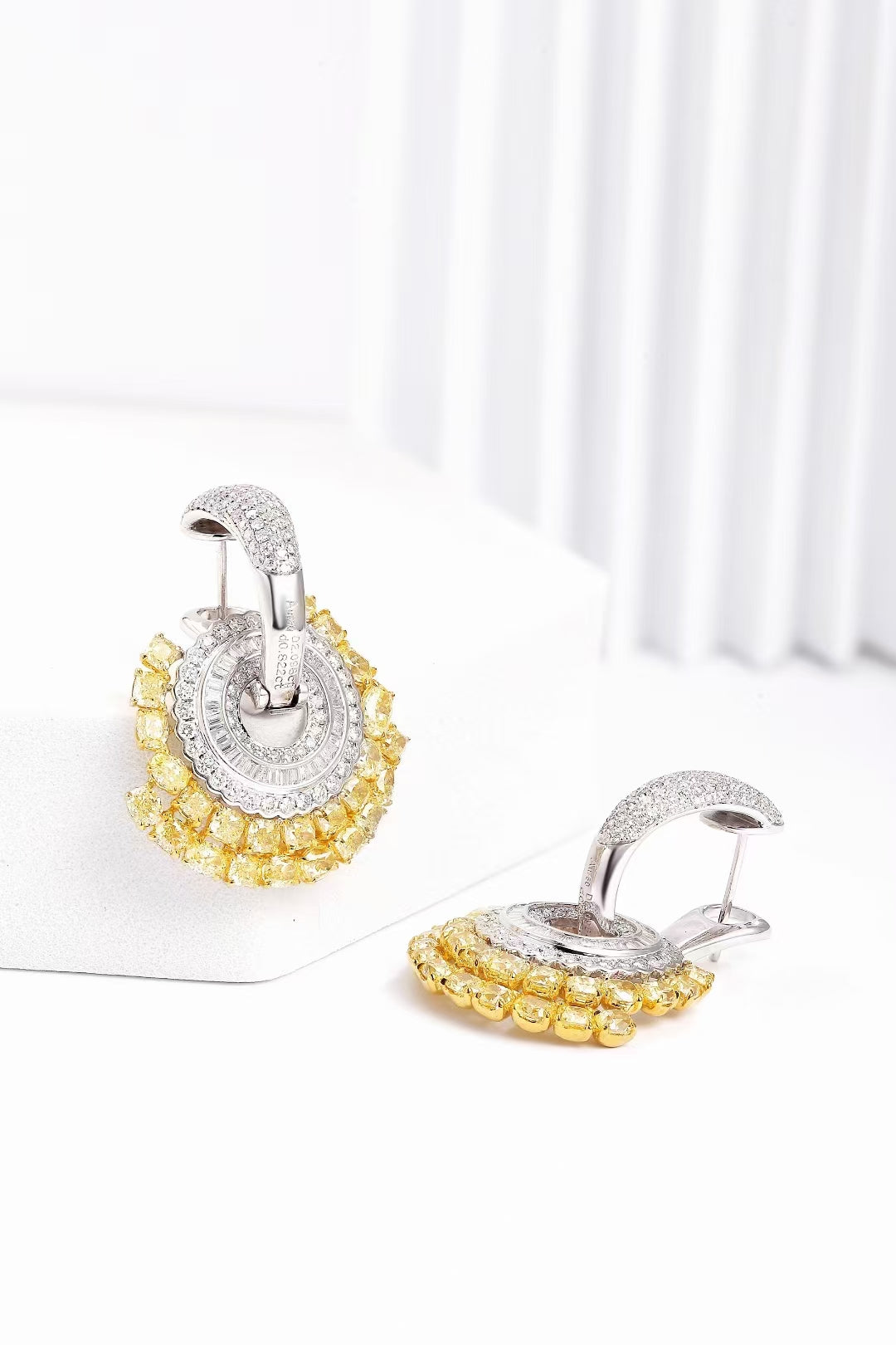 Luxurious Yellow Diamond Sunburst Earrings – A Jewelry Marvel Jeweler.Jewelry