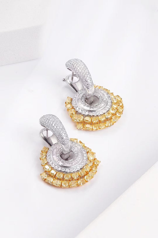 Luxurious Yellow Diamond Sunburst Earrings – A Jewelry Marvel Jeweler.Jewelry