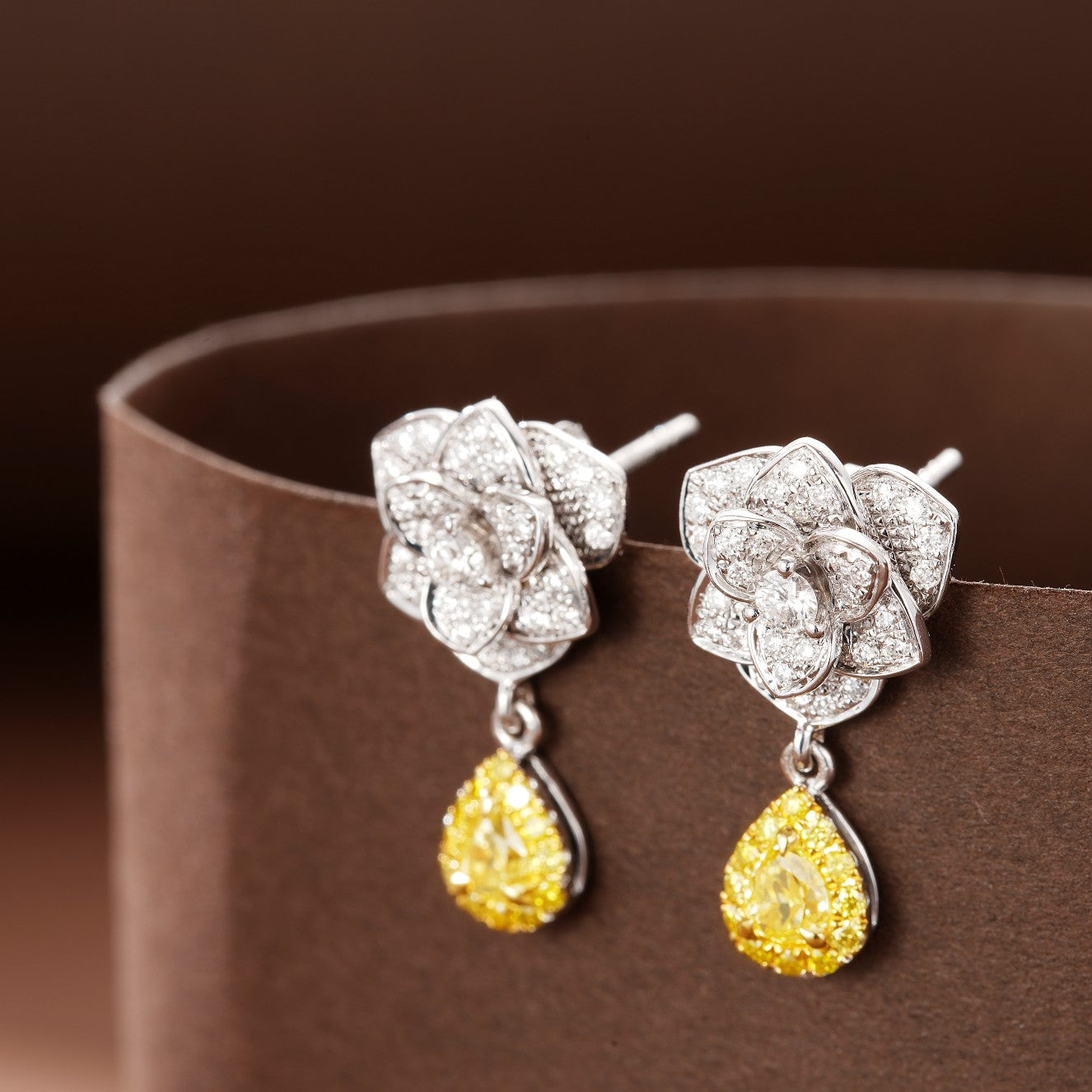 New Arrival Diamond Earlobe Jewelry - Yellow Diamond Earlobes Jeweler.Jewelry