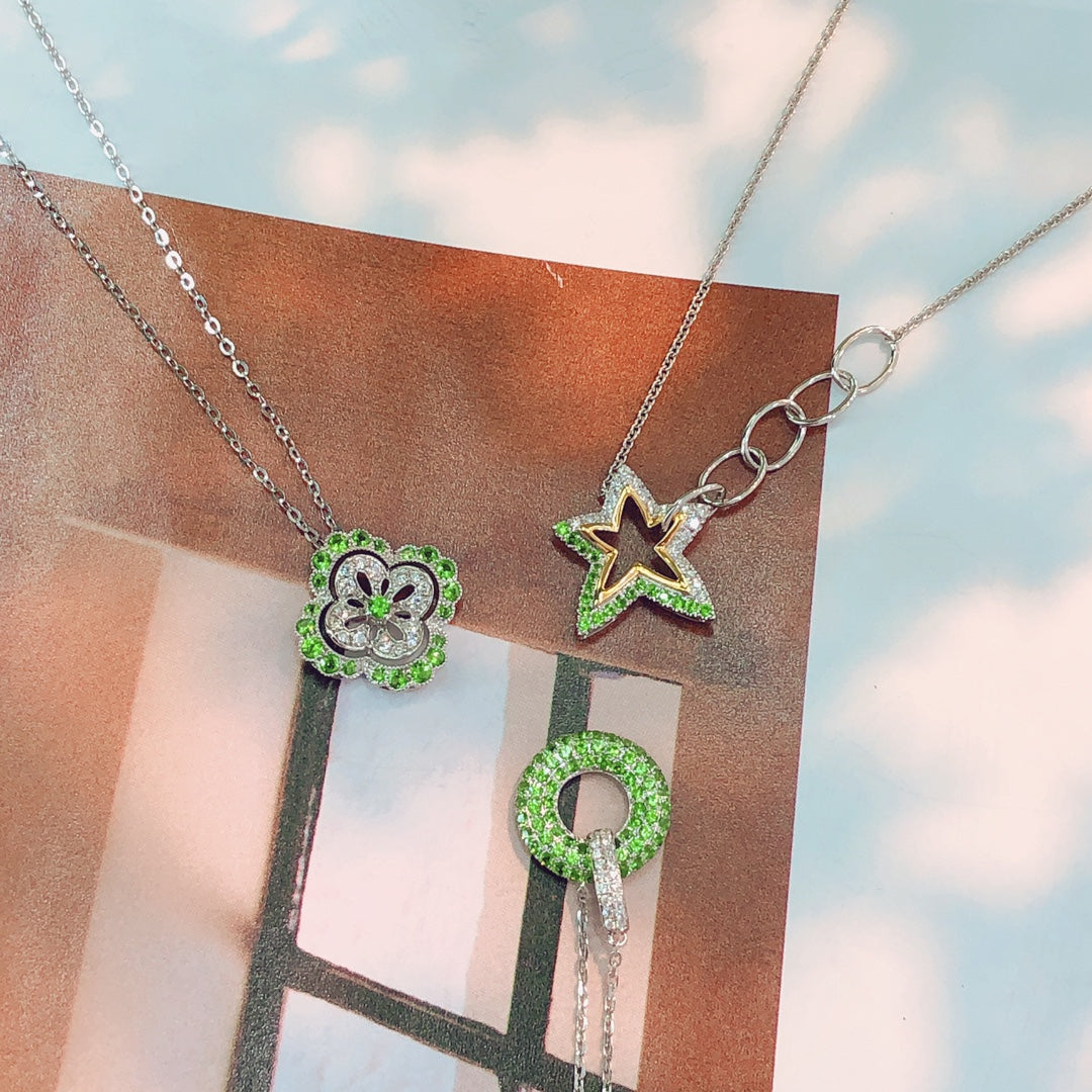 New Arrival: Tsavorite Pendant Chain - Elevate Your Jewelry Collection - Chevrolet pendant