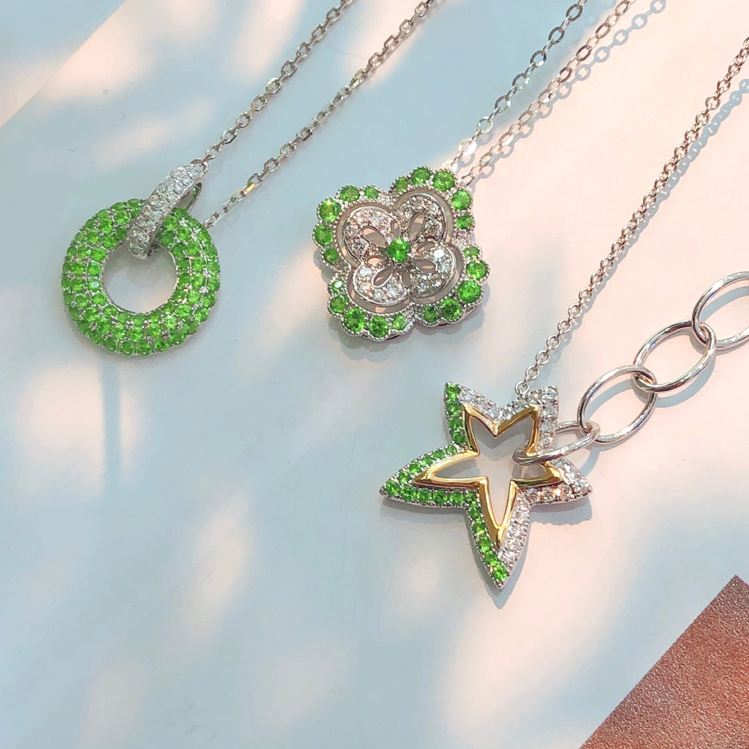 New Arrival: Tsavorite Pendant Chain - Elevate Your Jewelry Collection - Chevrolet pendant