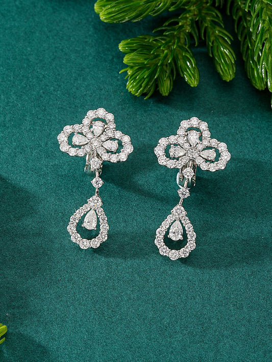 Plum Blossom Drop Earrings - Premium Jewelry Collection - Jeweler.Jewelry