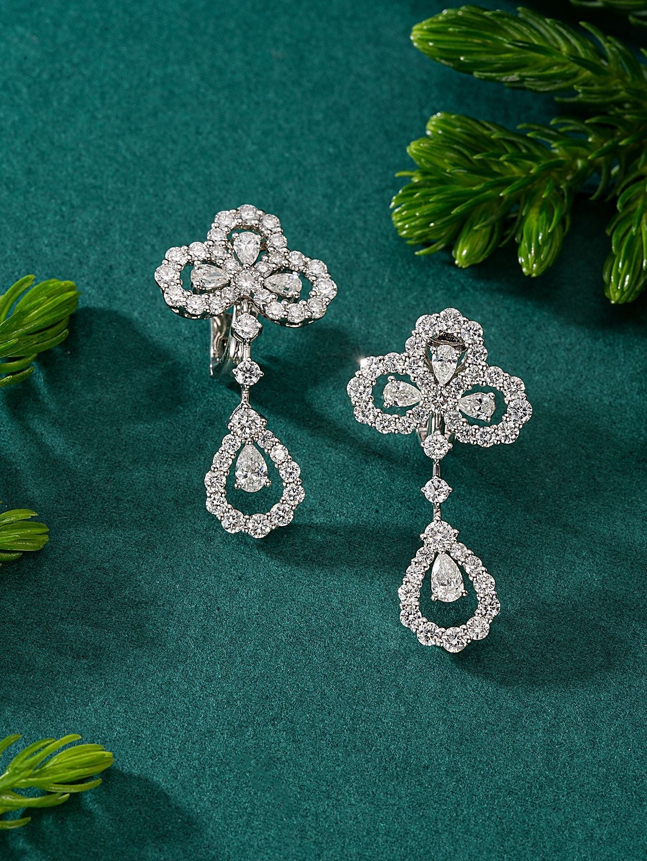 Plum Blossom Drop Earrings - Premium Jewelry Collection - Jeweler.Jewelry