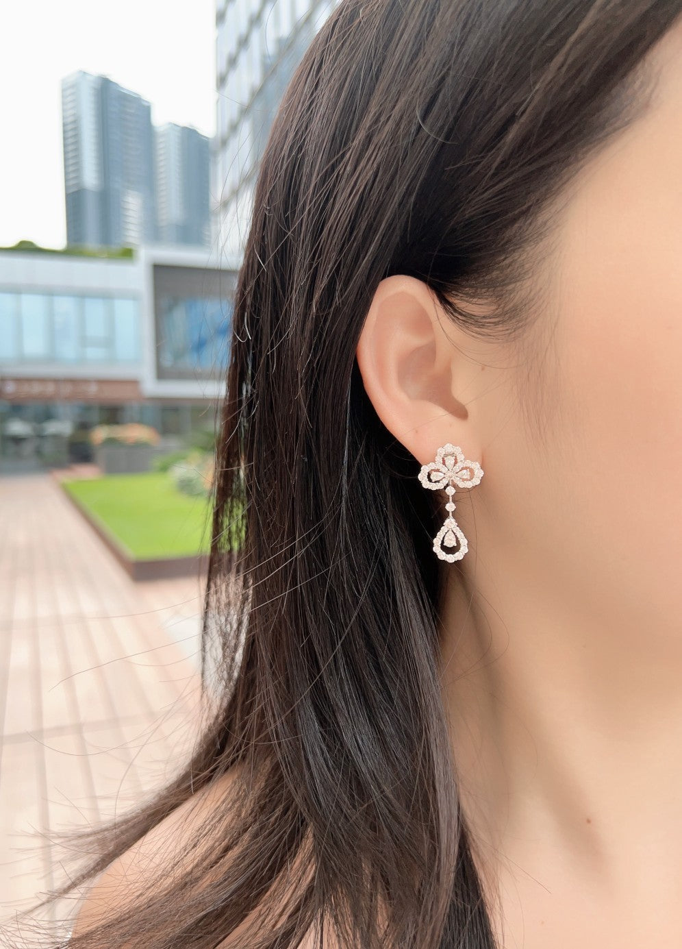 Plum Blossom Drop Earrings - Premium Jewelry Collection - Jeweler.Jewelry