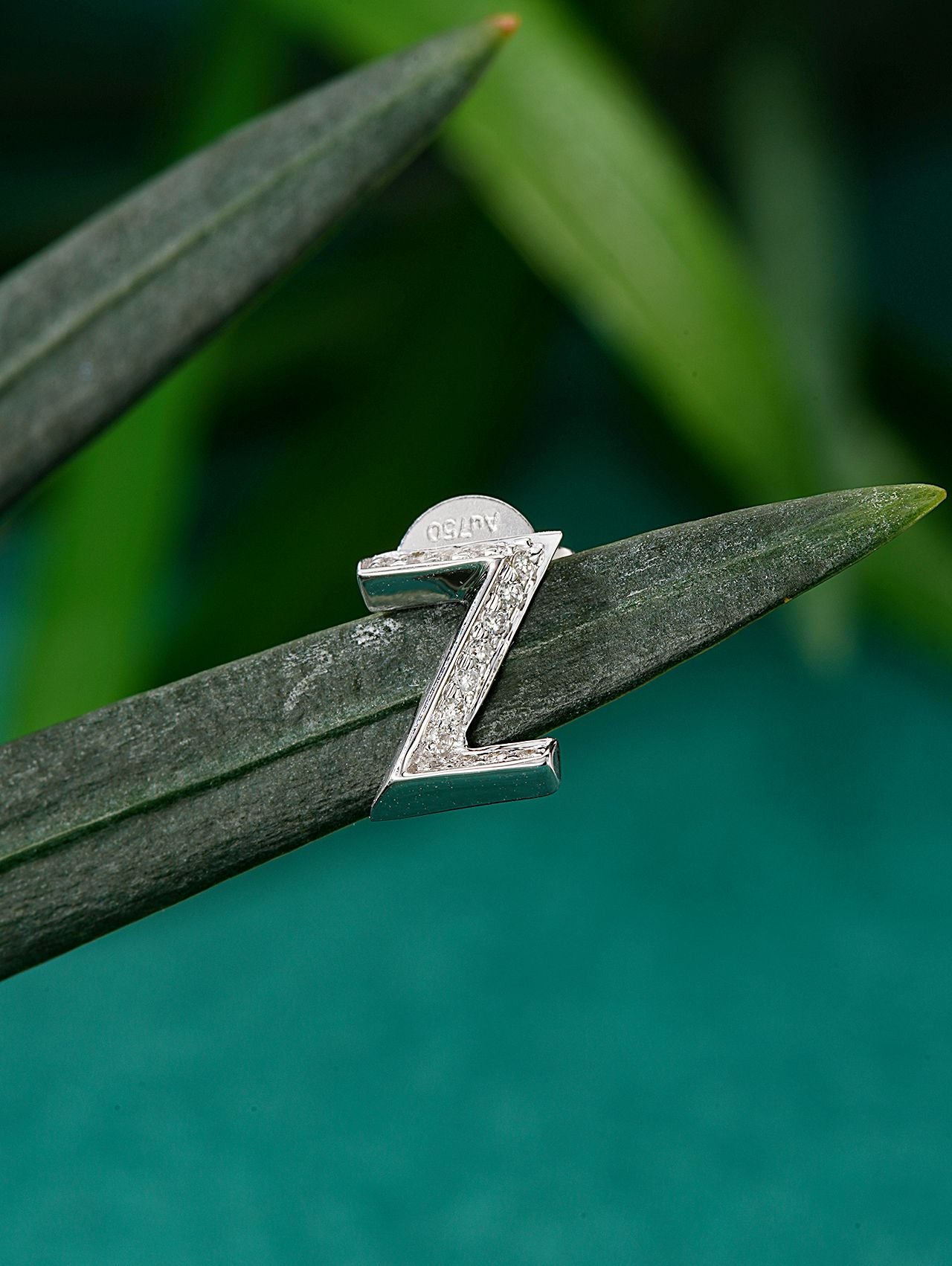 Single Letter 'Z' Stud Earring in Sparkling Jewelry Collection - Jeweler.Jewelry