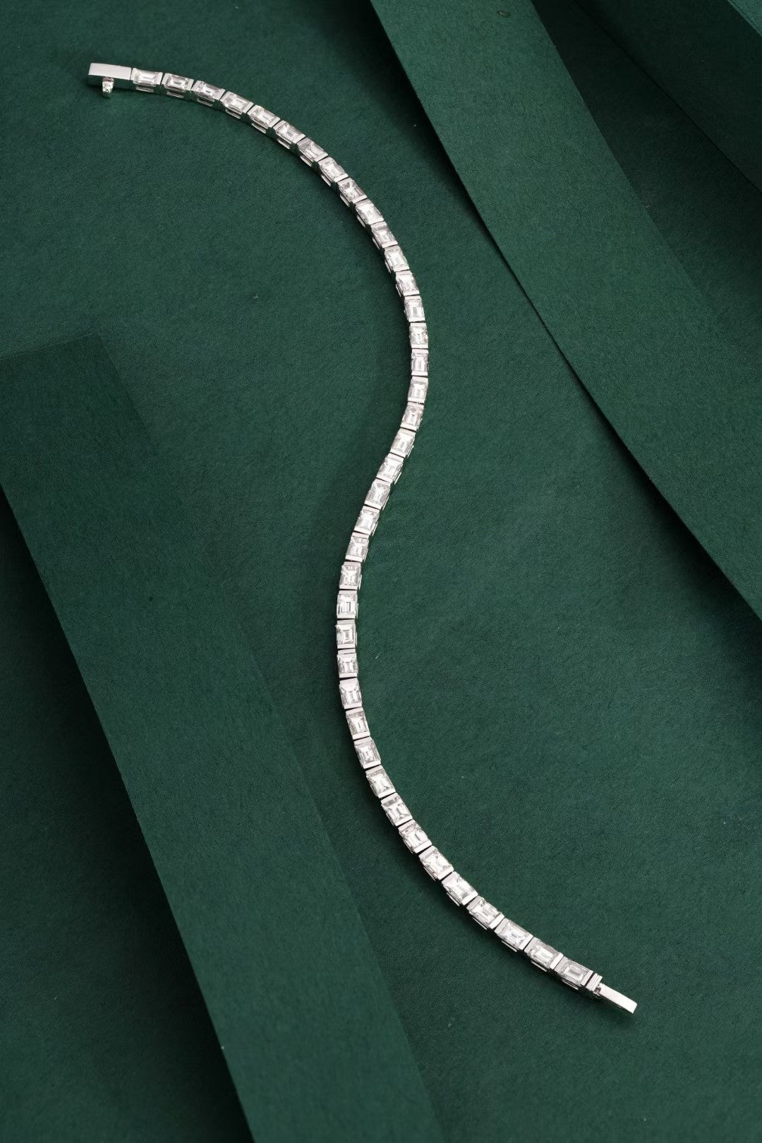 Single Row Full-Pave Diamond Bracelet | Exclusive Jewelry Collection - White Diamond Bracelet