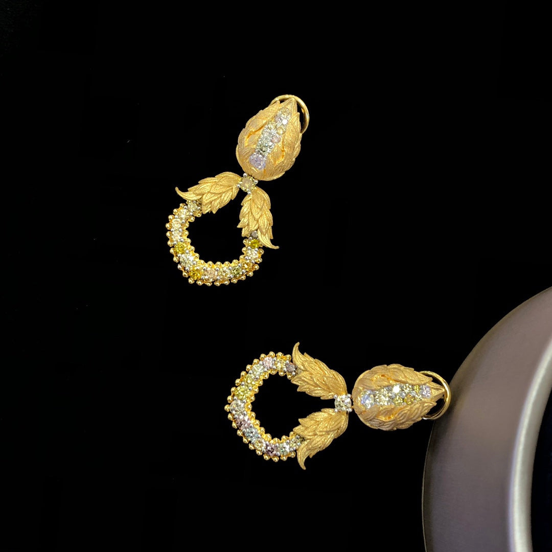 Sparkling Diamond Bud Earrings - Exclusive Jewelry Piece Jeweler.Jewelry