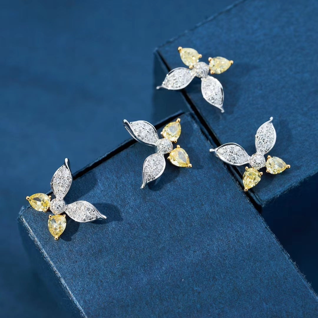 Sparkling Diamond Butterfly Earrings - A Must-Have Jewelry Piece Jeweler.Jewelry