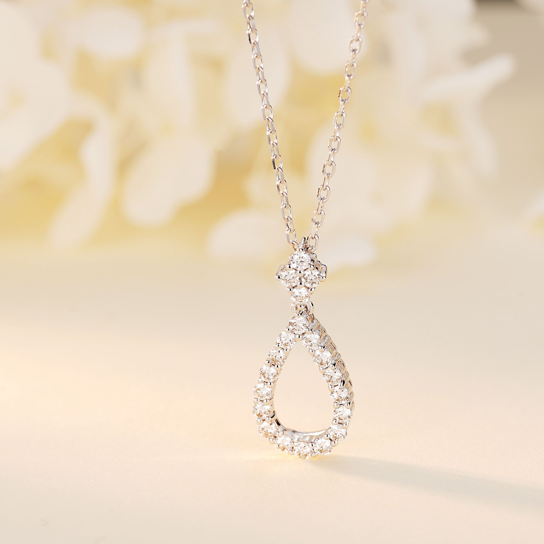 Sparkling Diamond Pendant - A Unique Jewelry Piece - White Diamond Pendant