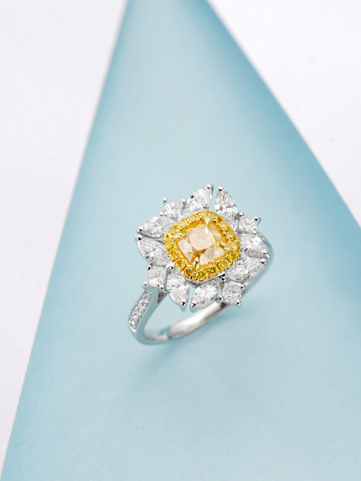 Sparkling Diamond Ring | Premium Jewelry Collection - Yellow Diamond Ring