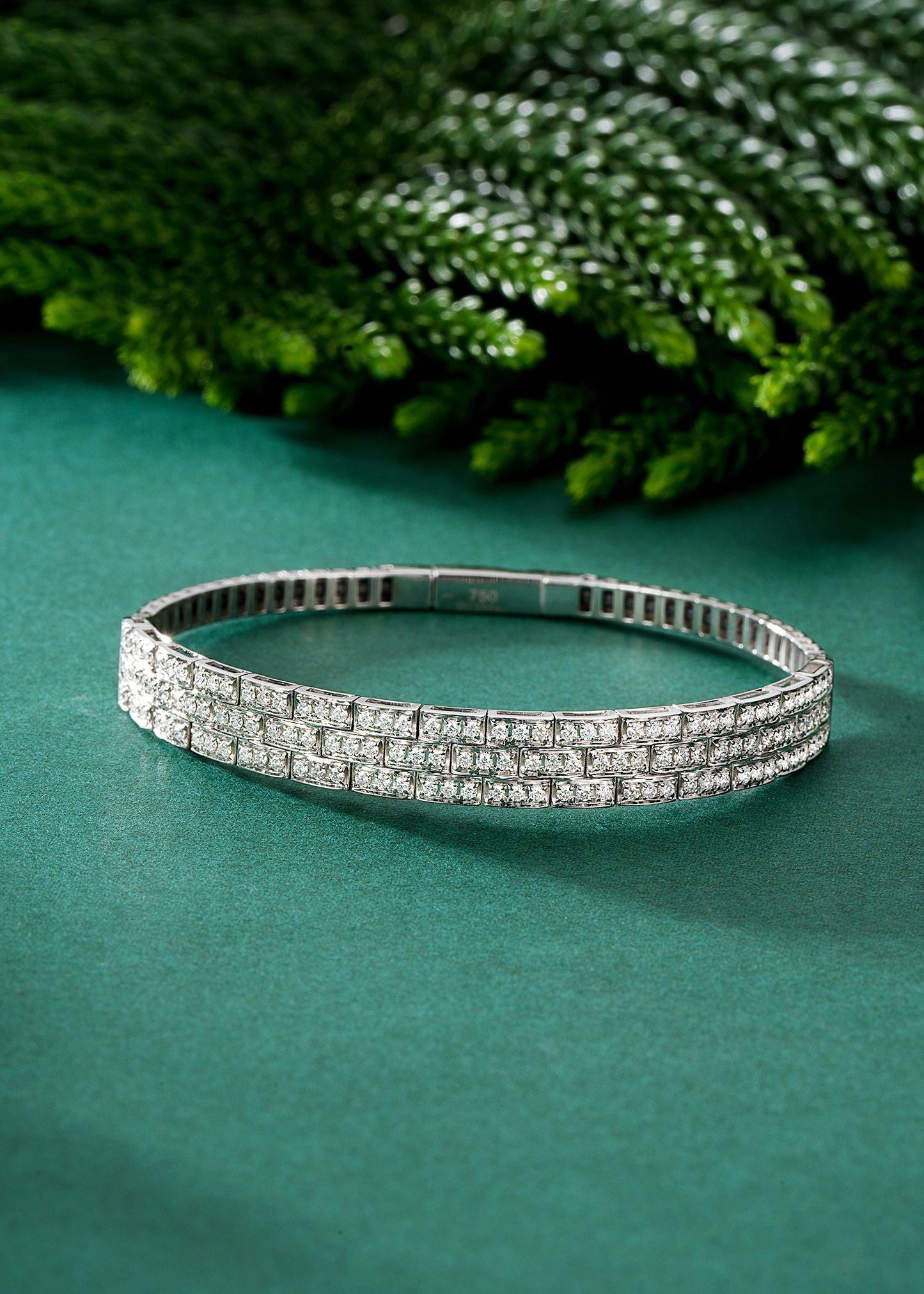 Sparkling Diamond Spring Bracelet - Premium Jewelry Collection - White Diamond Bracelet