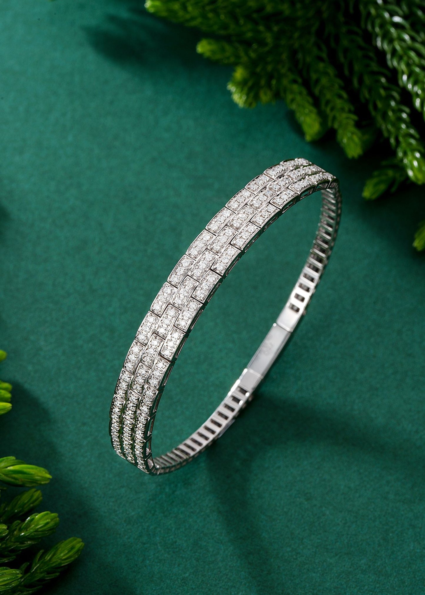 Sparkling Diamond Spring Bracelet - Premium Jewelry Collection - White Diamond Bracelet