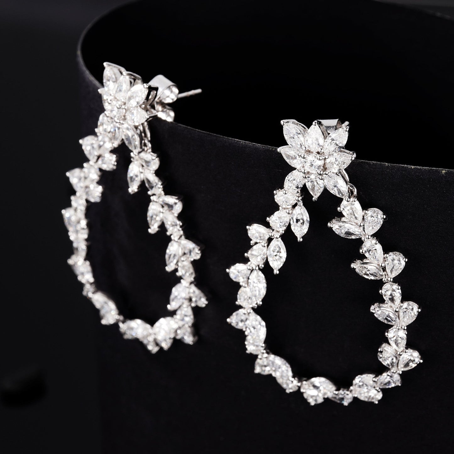 Sparkling Marquise-Cut Drop Earrings Jewelry - Jeweler.Jewelry