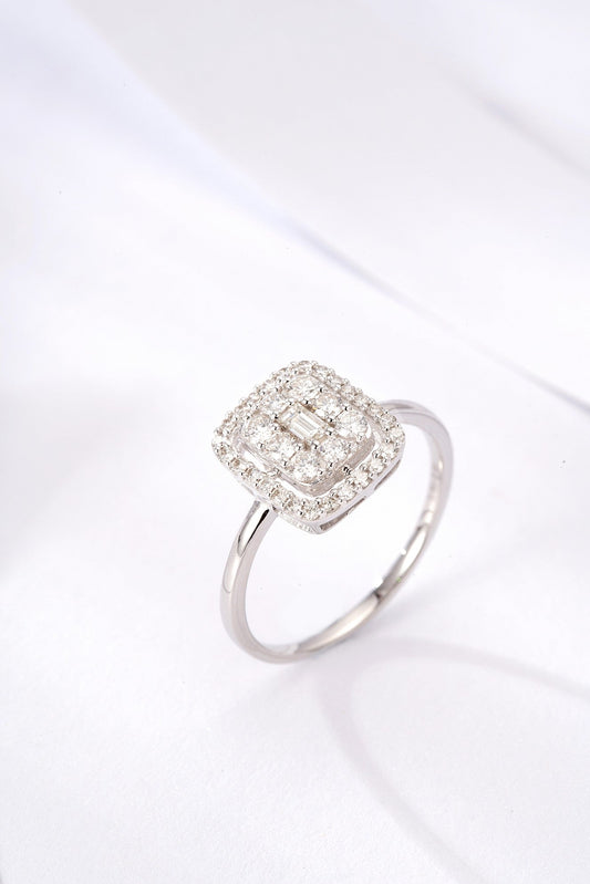 Sparkling Rock Candy Ring - A Unique Jewelry Piece - White Diamond Ring