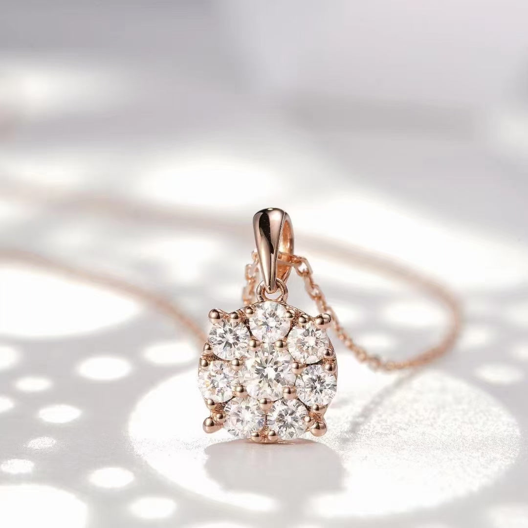 Sparkling Solitaire Pendant Jewelry - A Mesmerizing Gem - White Diamond Pendant