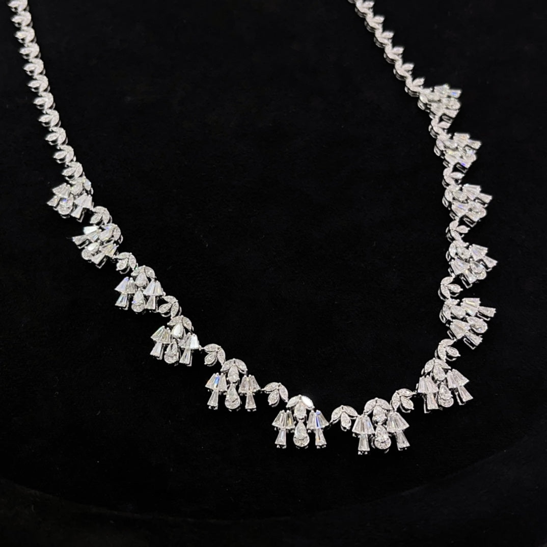 Sparkling Starry Night Necklace - Premium Jewelry Collection - White Diamond Necklace