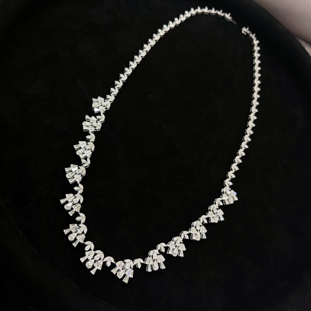 Sparkling Starry Night Necklace - Premium Jewelry Collection - White Diamond Necklace