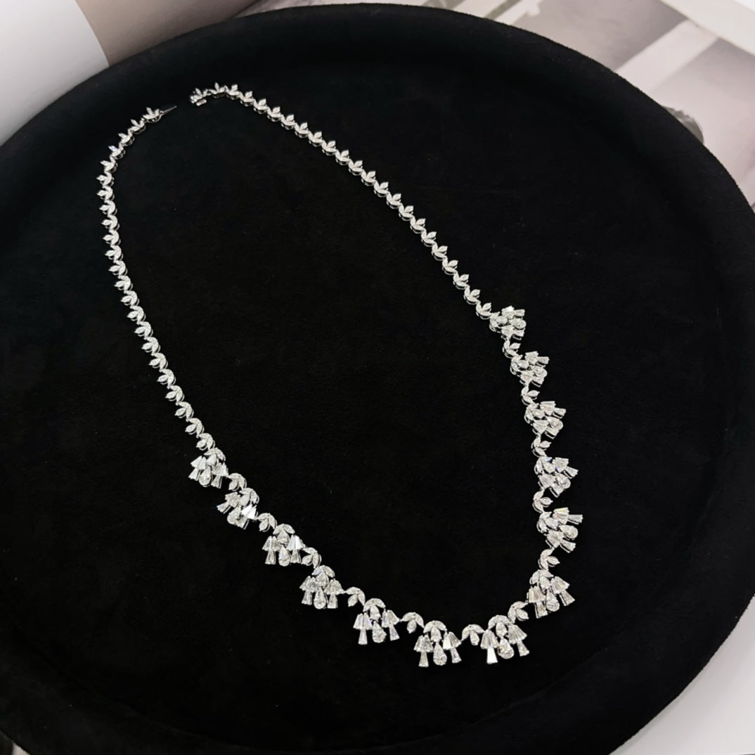 Sparkling Starry Night Necklace - Premium Jewelry Collection - White Diamond Necklace