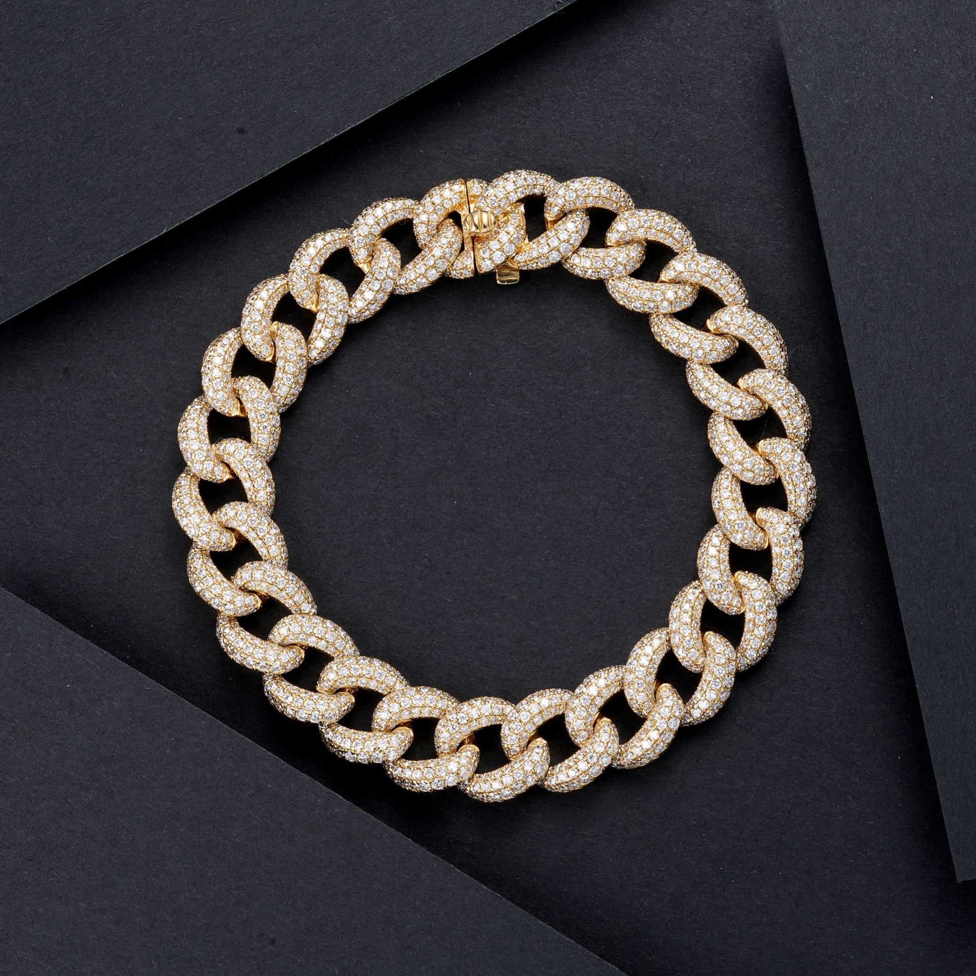 Stunning Three-Row Diamond Bracelet - Premium Jewelry Collection - White Diamond Bracelet