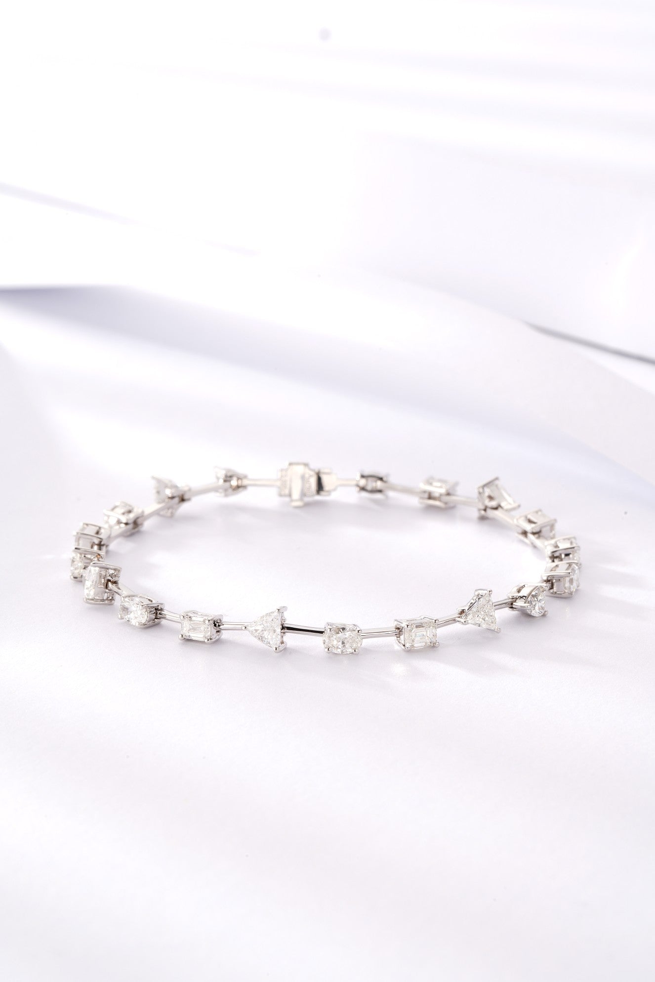 Unique Diamond Bracelet - Enchanting Jewelry Piece - White Diamond Bracelet