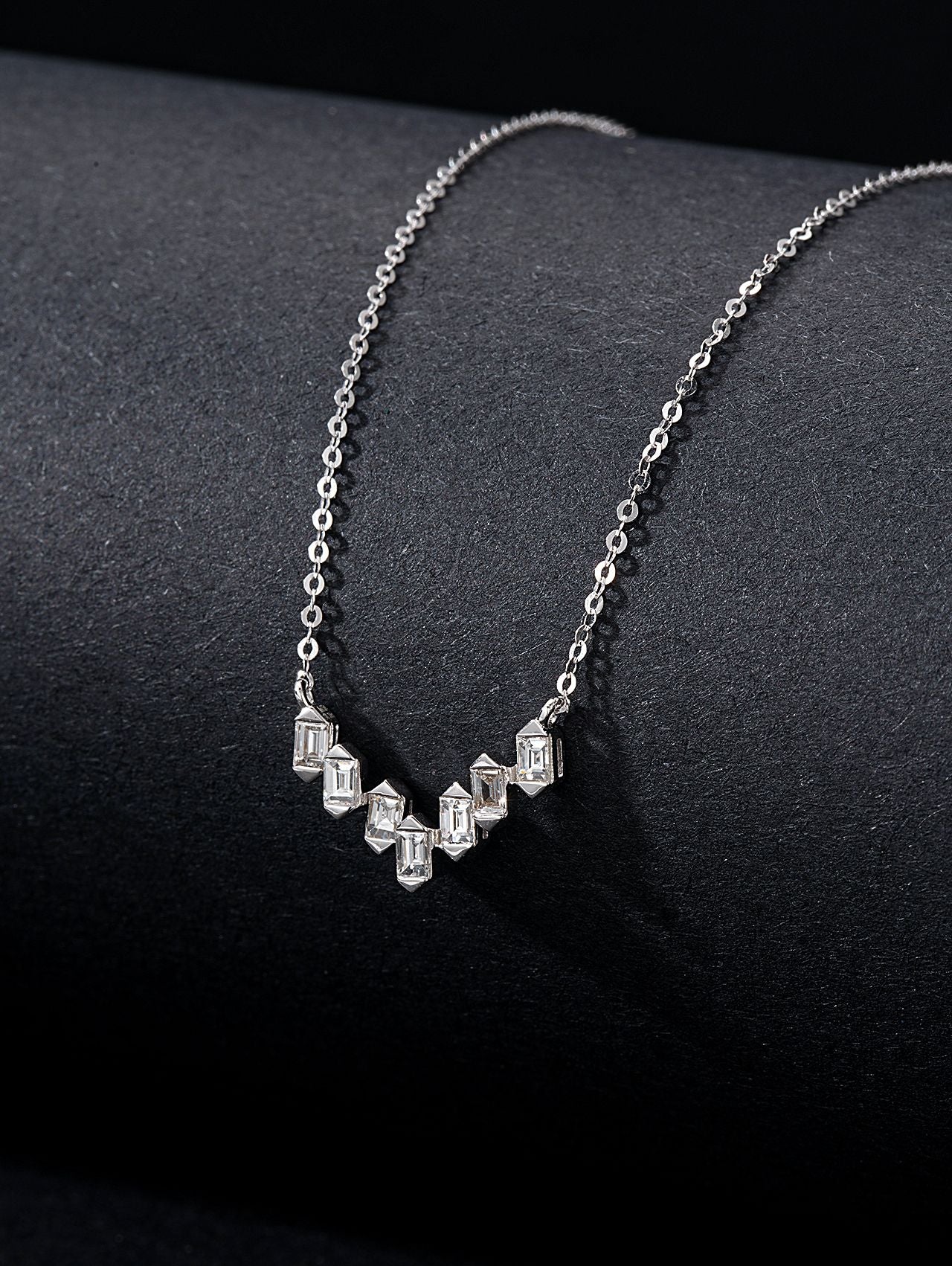 Unique Diamond Pendant - Exquisite Jewelry Piece - White Diamond Pendant