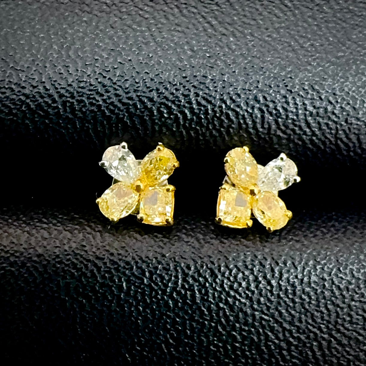 Unique Four-Leaf Clover Diamond Earrings - Exquisite Jewelry Piece Jeweler.Jewelry