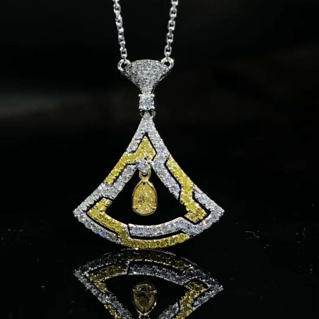 Yellow Diamond Pendant: Enchanting Jewelry Piece - Yellow Diamond Pendant